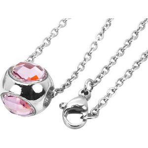 Amanto Ketting Danya Pink - 316L Staal PVD - Ø12mm - 50cm