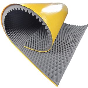 Akoestisch Schuim voor Geluidsisolatie - Zelfklevend Noppenschuim 200x100 cm voor Studio en Gamingkamer