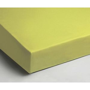 Zachte Katoen Hoeslaken Extra Lang Limoen | 90x220 | Ademend En Soepel | Perfecte Pasvorm