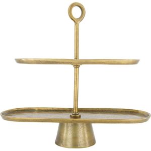 DKNC - Etagiere aluminium 43x16.5x39cm - Goud