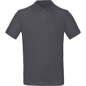 Senvi Classic Fit Polo Biologisch Katoen - Kleur Antraciet - Maat XL