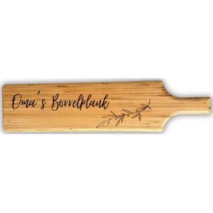 Oma’s Borrelplank – Extra Lange Serveerplank (60 cm) | Hapjesplank | Kaasplank | Perfect Cadeau voor Moederdag & Valentijn!