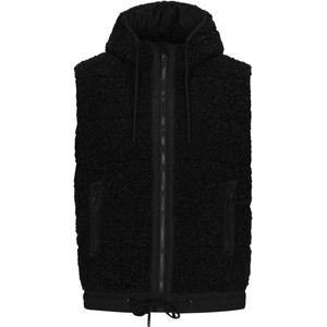 Mo - Vest - Teddy - Met Capuchon - Zwart - Outerwear Collection