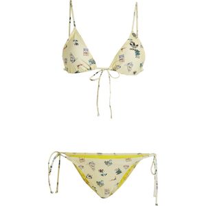 adidas Originals Originals Coney Island Cool Allover Print Bikini - Dames - Geel - M