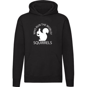 Who run the world? Squirrels! Hoodie | Eekhoorn | Girls | Beyonce | Dierenkleding | Trui | Unisex | Capuchon