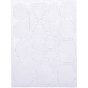 Zelfklevende nylon patchtape - 15x20cm patch - voorgesneden nylon doek patch - zelfklevende patch - traceless reparatie patch - waterdicht - scheurvast - voor het repareren van gaten in kleding, slaapzakken (10 stuks)