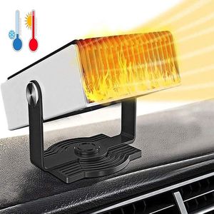 Draagbare autoverwarming 12 V 150 W 2-in-1 ontdooier en koelventilator - draagbare ruitenontdooier en ventilatorkachel - 360 graden draaibare sokkel - auto SUV Jeep - verwarmingssysteem