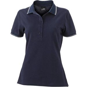 James and Nicholson Vrouwen/dames Polo (Marine / Wit)