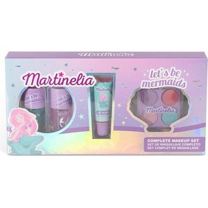 Make-upset voor kinderen - zeemeermin thema met glitter nagellak en oogschaduw