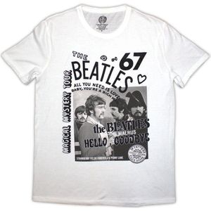 The Beatles - 1967 Heren T-shirt - M - Wit