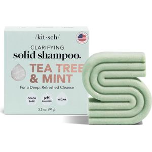 Kitsch - Tea Tree & Mint - Shampoo Bar - Vegan - Anti-roos voor Jeukende Hoofdhuid