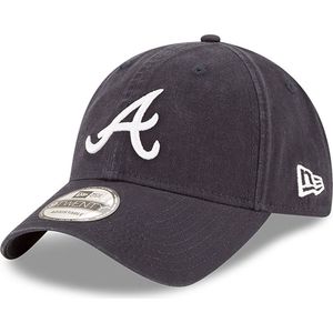 New Era - Dad Cap - Atlanta Braves MLB Core Classic Dark Grey 9TWENTY Adjustable Cap