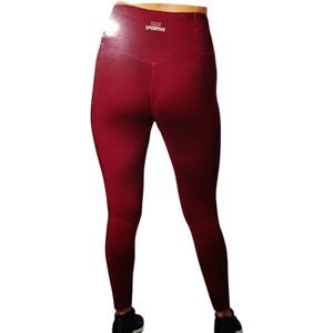 Dames sportlegging - MAAT L - bordeauxrood - lang