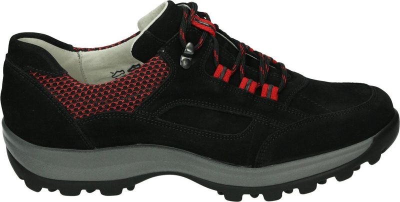 Waldläufer - 471000-H-Holly - Sportieve Lage Damesschoenen - Zwart - Leer