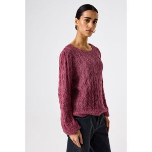 GARCIA Dames Effen Trui Rood Lange mouw