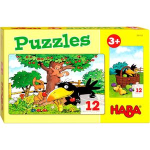 Haba Legpuzzel Puzzels Boomgaard Junior Karton 2 X 24 Stukjes