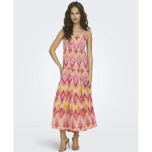 ONLY - ONLALMA LIFE POLY STRAP LONG DRESS AOP - Dames - Maxi jurken
