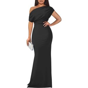 Sexy Elegante Mouwloze Off-Shoulder Bodycon Jurk voor Dames