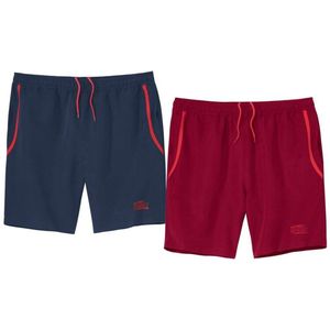 ATLAS FOR MEN - Set van 2 shorts microvezel Sport - Heren - Verkrijgbaar in grote maten - L