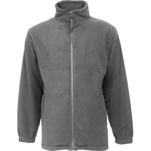 Grijs kleur Dick kwaliteit Fleece Vest gewicht 300 g/m² Maat L