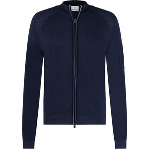 Blue Industry vest met rits blauw