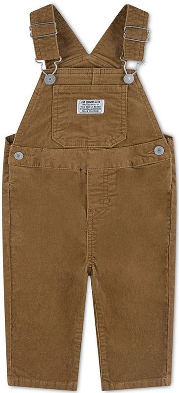 Levi's - Kids Corduroy Playsuit - Bruin - Ribbroek