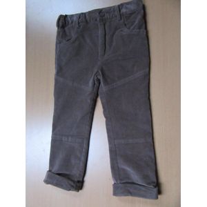 Noukie's - Lange broek - Velour -  bruin - 4 jaar 104