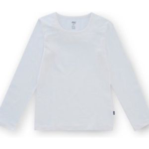 Woody Meisjes T-Shirt Lange Mouw Wit - 10 jaar