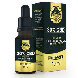 Wellcure® Organische CBD Olie - Full Spectrum 30% - Biologische Wietolie