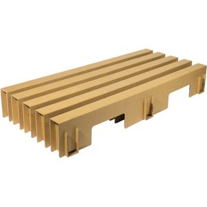 Kartonnen boog bed - 120 x 210 cm / 4 lades - Tot 200kg per m2 - Kartent