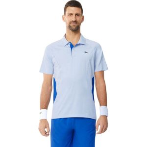 Lacoste Polo Shirt Sport Novak Djokovic Ultra-Dry Heren Lichtblauw