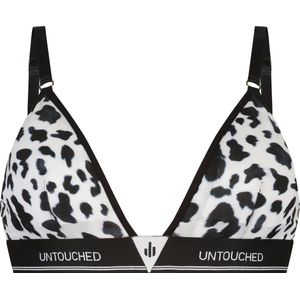 Untouched Cow Skin - Bralette - Stijlvolle BH Zonder Beugel met i Foto Print - Maat: M - Comfy en Duurzaam - Ondergoed Dames