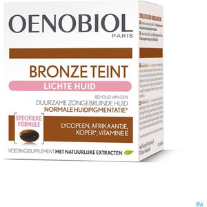 OENOBIOL Bronze Teint Lichte Huid - Bruinings capsules - Bruiningsversneller - Lycopeen - 30 Capsules