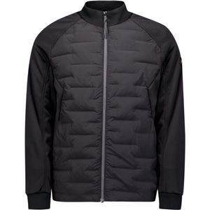 No Excess - Jacket Short Fit Sealed Knitted Mix - Zwart - Winterjas