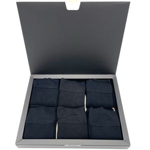 Bamboe Sokken Naadloos - Unisex - 6 paar - Zwart - Maat 41-45 - Bamboe 84%