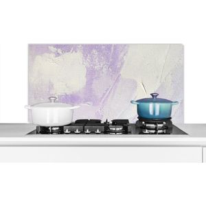 Spatscherm Keuken - Kookplaat Achterwand - Spatwand Fornuis - 100x50 cm - Abstract - Verf - Design - Aluminium - Wanddecoratie - Muurbeschermer - Hittebestendig