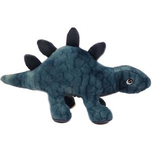 Eco Knuffel Stegosaurus blauw 30 cm