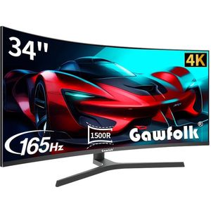 Ultrascherm – Curved Monitor – Ultrawide Scherm – Gaming Monitor – VA Paneel – 34 Inch – 3440x1440 Resolutie – 165Hz Refresh Rate