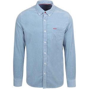 NZA - Blauw corduroy overhemd - Brave Blue