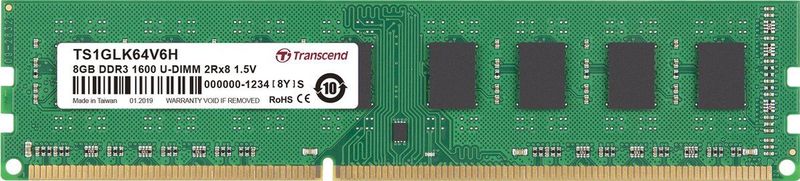 Transcend - DDR3 - RAM Geheugen - 8GB - 1600MHz - 240pin DIMM