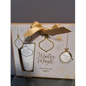 voet verzorging set winter magic - vanille -knusse kousen - voetlotion - kerst kado - leuk geschenk - verjaardag