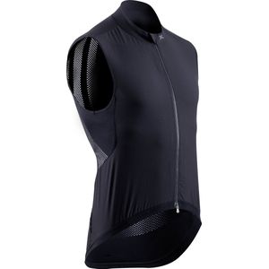 X-BIONIC SphereWind Unisex-fietsvest - Verbeterd comfort met lichtgewicht, ademend mesh, lichaamstemperatuurregeling voor alle fietsomgevingen - Zwart, S