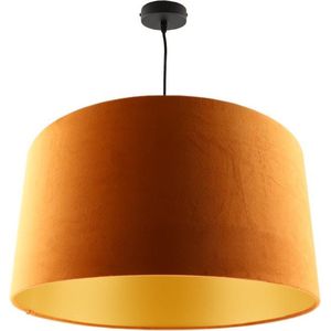 Olucia Urvin - Moderne Hanglamp - Stof - Goud;Oranje - Rond - 50 cm