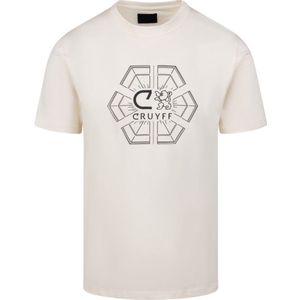 Cruyff Heren T-shirt Wit CA251055/102 C-Lion Geo Tee