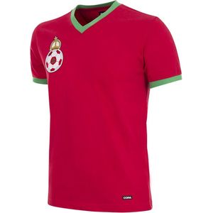 COPA - Marokko 1970´s Retro Voetbal Shirt - S - Rood