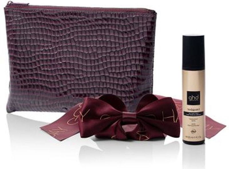 ghd - Style Gift Set - Haarverzorgingsset - Bordeauxrood - Inclusief Bodyguard Heat Protect Spray
