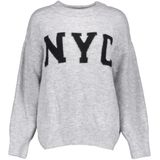 Geisha - Oversized Trui - Grey/black - Gebreide Trui - Model 54561