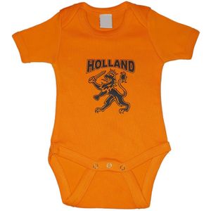 Baby rompertje Holland | Oranje rompertje zwarte leeuw | cadeau papa mama opa oma oom tante | Heimweecadeautje | maat 92