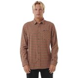 Rip Curl - Classic Surf Checked - Overhemd - Bruin - Lange Mouwen