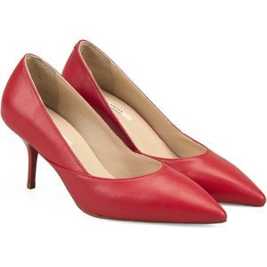 DESA Lage schoen Leer Rood Vrouwen Schoenpunt: Nez pointu Maat: 36 EU